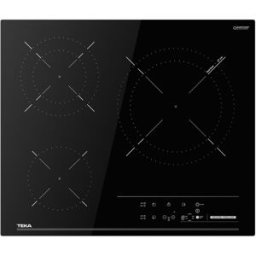 Teka Placa vitrocerámica con 3 zonas de cocción - 63620 TTC. Negro