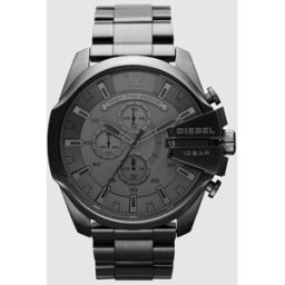 Diesel Reloj de hombre DZ4282 Mega Chief cronógrafo de acero gris. Gris