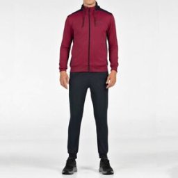 John Smith Traje Entrenamiento Poliester de Hombre Col M. (XL) Granate