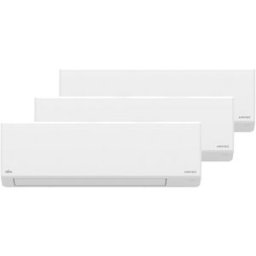 Fujitsu Aire acondicionado Multisplit 3x1 Inverter con 2.150 frig/h + 2.150 frig/h + 2.924 frig/h - ASY2535U21MI-KL. Blanco