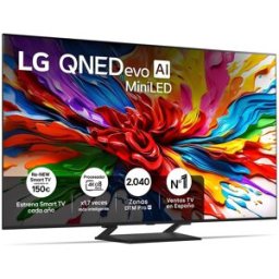 LG TV QNED evo MiniLED AI 164cm (65') 65QNED93A6A, 4K Smart TV (Reacondicionado Grado A). Negro
