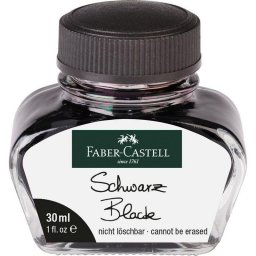 Tinta para almohadillas Faber-Castell 149854 Negro 30 ml