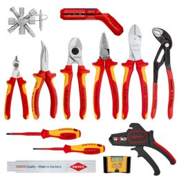 Juego de herramientas mecánicas Knipex 00 20 90 V02 con 13 herramientas y llave de estrella