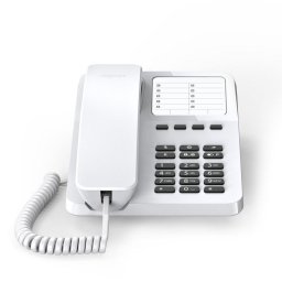 Teléfono analógico Gigaset DESK 400 Blanco con 10 entradas