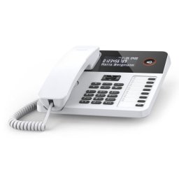 Teléfono analógico Gigaset DESK 600 Blanco con Identificador de Llamadas