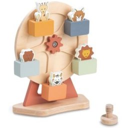 Hauck Juguete de madera para trona evolutiva Play Fun Fair S Animals. Natural niño