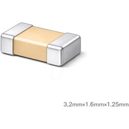 SAMSUNG ELECTRO-MECHANICS CL31B104KCFNNNE - MLCC, 1206, 100nF, 100V, X7R, ±10%, H1.25 mm