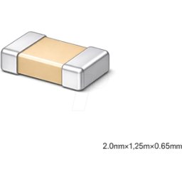 SAMSUNG ELECTRO-MECHANICS CL21B102KBANNNC - MLCC, 0805, 1nF, 50V, X7R, ±10%, H0,65 mm