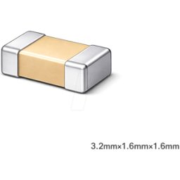 SAMSUNG ELECTRO-MECHANICS CL31B106KOHNNNE - MLCC, 1206, 10 uF, 16V, X7R, ±10%, H1.6 mm