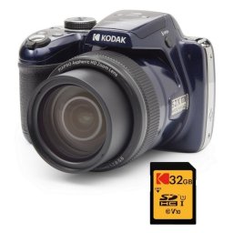 Cámara Digital Compacta Kodak Pixpro AZ528 16MP 52x Zoom Óptico Sensor CCD SD 32GB Azul Noche
