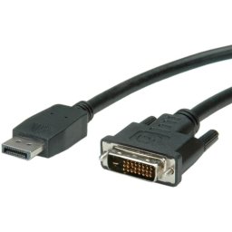 Adaptador de cable de vídeo VALUE 11.99.5619 DisplayPort a DVI 1,5 m negro LSZH