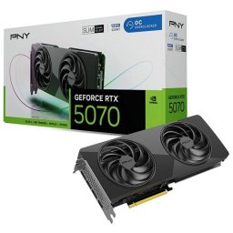 Tarjeta Gráfica PNY GeForce RTX 5070 Dual-Fan Slim OC 12GB GDDR7 Reflex 2 RTX AI DLSS4