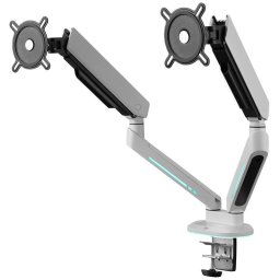 One For All DM 8220 Soporte Monitor 2 Brazos Mesa 21 a 45" VESA 75x75 a 100x100 Max 14Kg