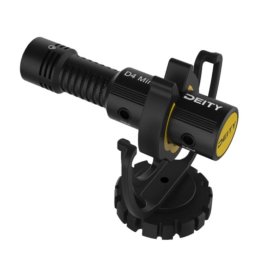 Micrófono Deity V-Mic D4 Mini alámbrico supercardioide para cámara digital con parabrisas