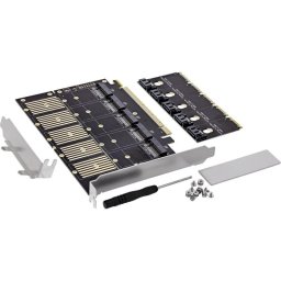 Tarjeta de interfaz InLine 76619G PCIe M.2 SATA 6 Gbit/s 5 puertos NCQ