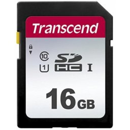 Tarjeta SD Transcend 16GB UHS-I Clase 10 V30 Resistente Negra