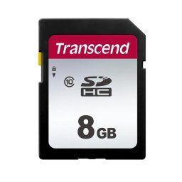 Tarjeta SD Transcend 300S 8 GB Clase 10 UHS-I V30 Negra