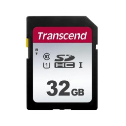 Tarjeta SD Transcend 300S 32 GB Clase 10 UHS-I U1 V30 Negra
