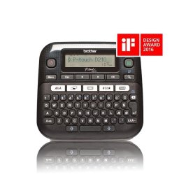 Impresora Transferencia Térmica Brother PT-D210 QWERTY Gris Blanco 180x180 DPI