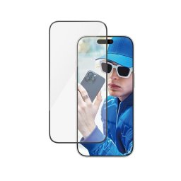 Protector de pantalla iPhone 16 Pro PanzerGlass Ultra-Ancho resistente a rayones anti-huellas