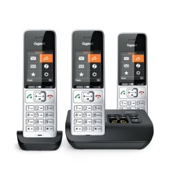 Teléfono Gigaset COMFORT 500A Trio DECT/Analógico con Altavoz y 3 Auriculares
