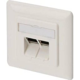 Toma de pared Digitus CAT 6 Clase E Paquete 5 unidades Blanco