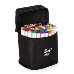 Set De 48 Rotuladores En Colores Variados. Doble Punta: Fina Y Ancha En El Mismo Rotulador.