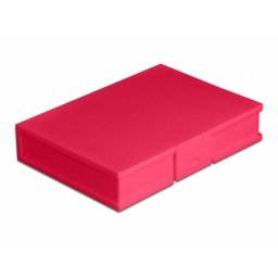 Funda Delock Caja de protección 3.5″ roja
