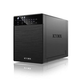 Caja PC ICY BOX IB-RD3640SU3 3.5" Aluminio Negro RAID Hot-swap USB eSATA