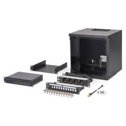 Conjunto de red Digitus SOHO Pro 6U 254 mm (10") con accesorios