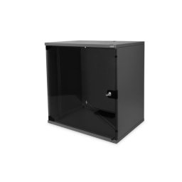 Armario Rack Digitus SOHO 12U 540x400 mm Puerta de Cristal Negro