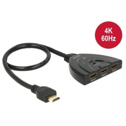 Conmutador HDMI Delock 18600 3 entradas 1 salida 4K