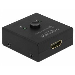 Conmutador HDMI Delock 64072 Bidireccional 4K 60 Hz Negro