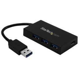 Hub StarTech.com 4 puertos USB 3.2 Gen 1 5Gbps con adaptador de alimentación