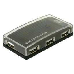 Hub Delock 4 puertos 480 Mbit/s USB 2.0 modelo externo Plug and Play