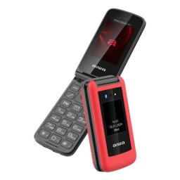 Teléfono Aiwa FP-30-2G/RD Concha 2.4" 0.3 MP 1000 mAh Negro/Rojo