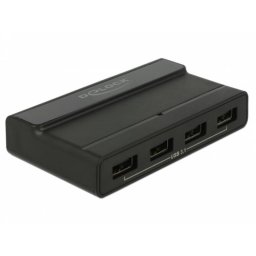 Hub Delock 4 puertos 10 Gbps USB 3.2 Gen 2 modelo 64053 con alimentación AC