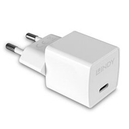Cargador Lindy 73410 USB Tipo C 20W GaN Blanco