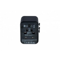 Adaptador Verbatim 49544 Universal con 2 Puertos USB 2A y 3A Negro