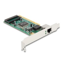 Tarjeta de Red Delock PCI 1 x RJ45 Gigabit LAN 1000 Mbps Full-height Low-profile