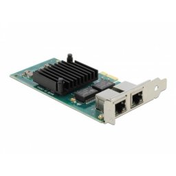 Tarjeta de Red Delock PCI Express 2 Puertos Gigabit Ethernet 4000 Mbps Interna