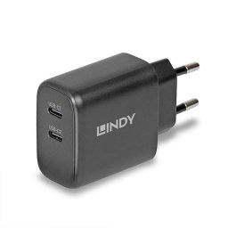 Cargador Lindy 73438 65W 2x USB-C Power Delivery 3.0