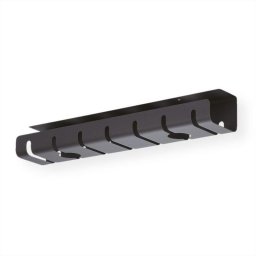 Bandeja de cables Roline para escritorio en metal negro