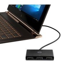 Hub HP 3 puertos USB 3.2 Gen 1 USB-C a USB-A portátil negro ligero