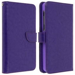 Avizar Funda Billetera Violeta para Smartphones 5.5" a 6