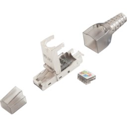 BKL 10121201 - Conector RJ45 blindado, sin herramientas, STP, Cat.6a