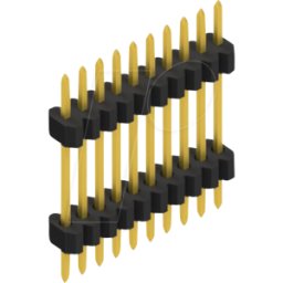 FISCHER ELEKTRONIK FIS SLVW6 092 10 - Tira apilable, 1 fila, 1 x 10 - 1,27 mm