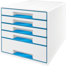 LEITZ 52142036 - Cajonera, WOW CUBE, azul