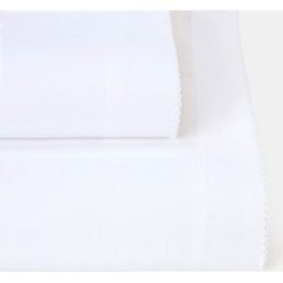 Cotton Juice Baby Home Juego de sábanas Básico 2 piezas piqueta (disponible en varias tallas). (Moisés) Blanco niño