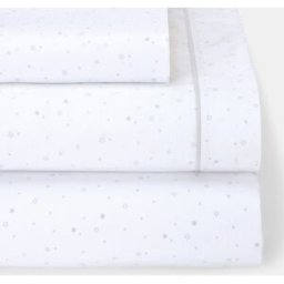 Cotton Juice Baby Home Juego de sábanas Básico 3 piezas estrellas (disponible en varias tallas). (Cuna) Gris niño